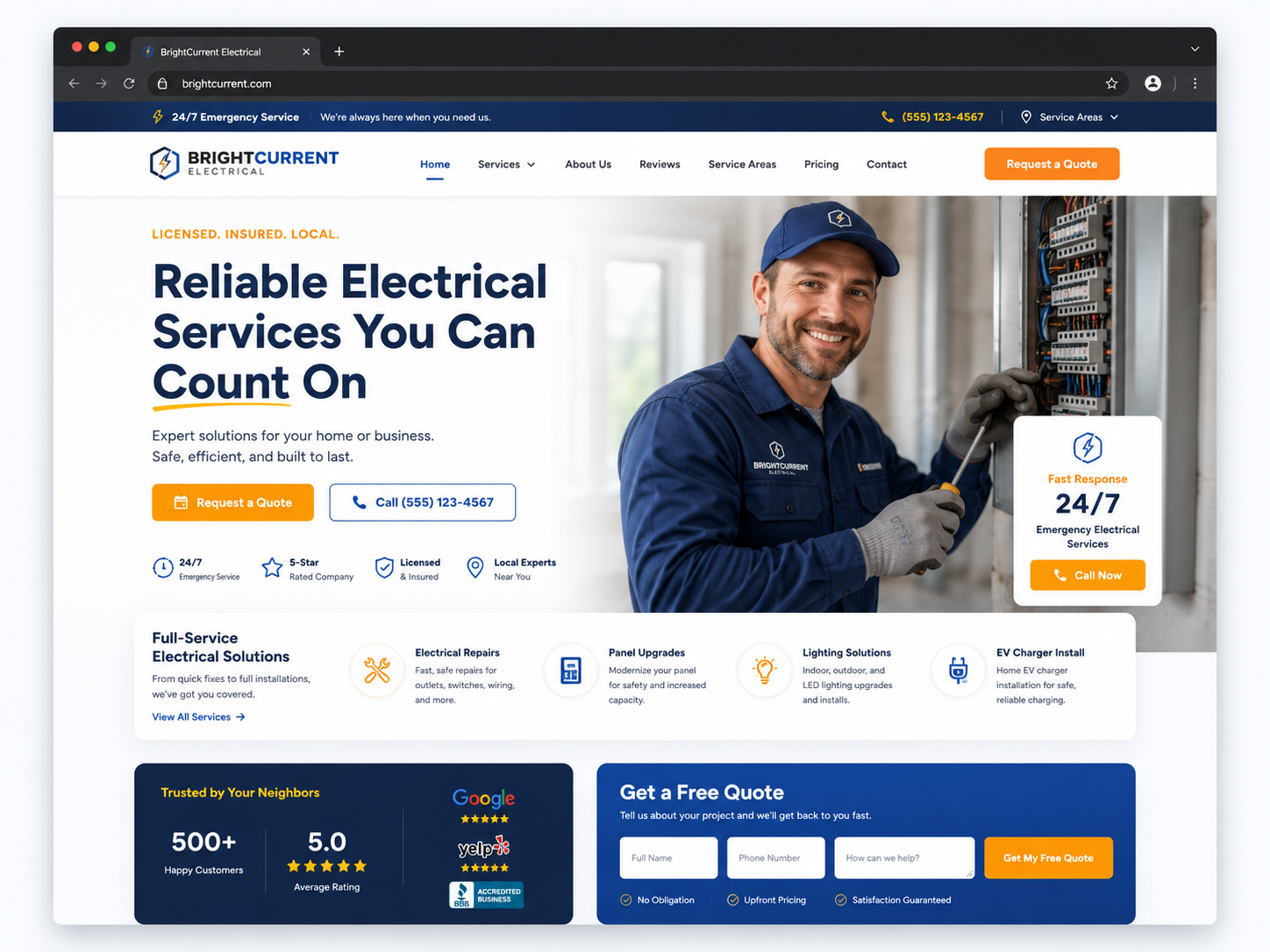 OneCodeStudio Local Service Business website demo
